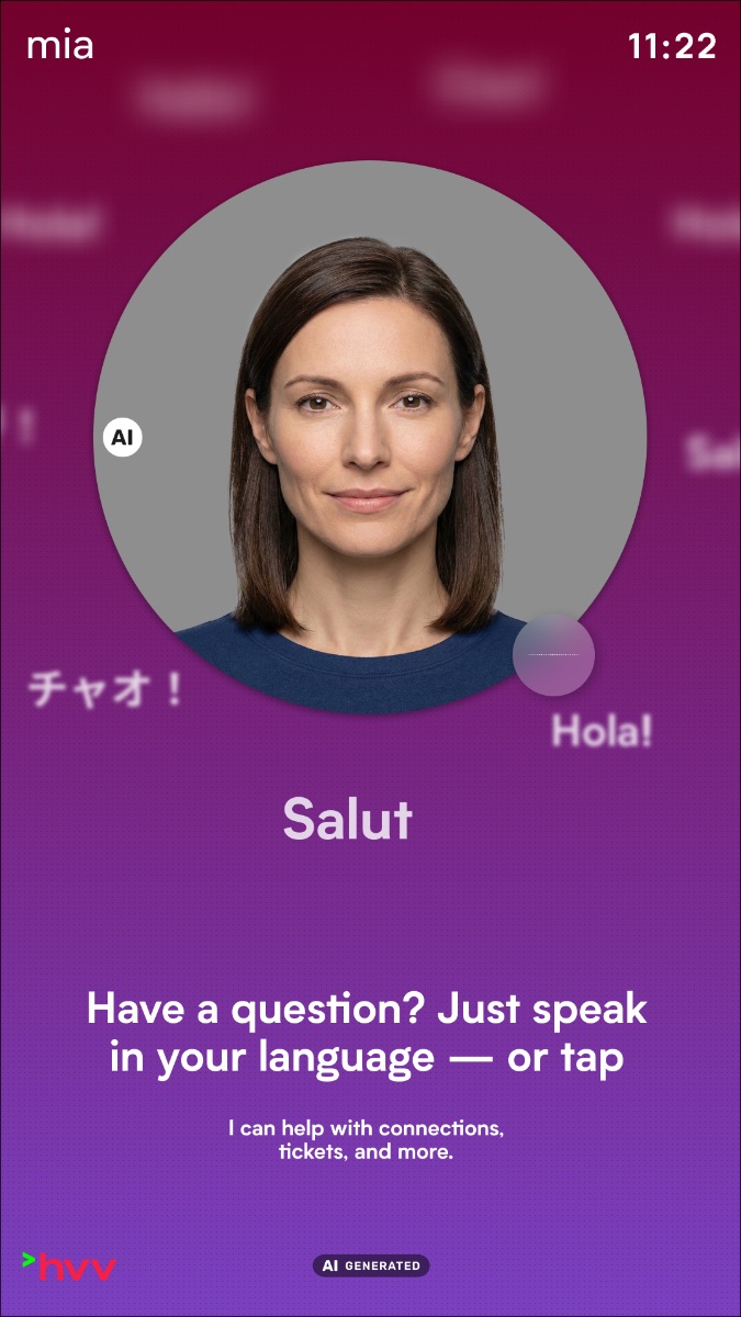 User interface in a passive (idle) mode