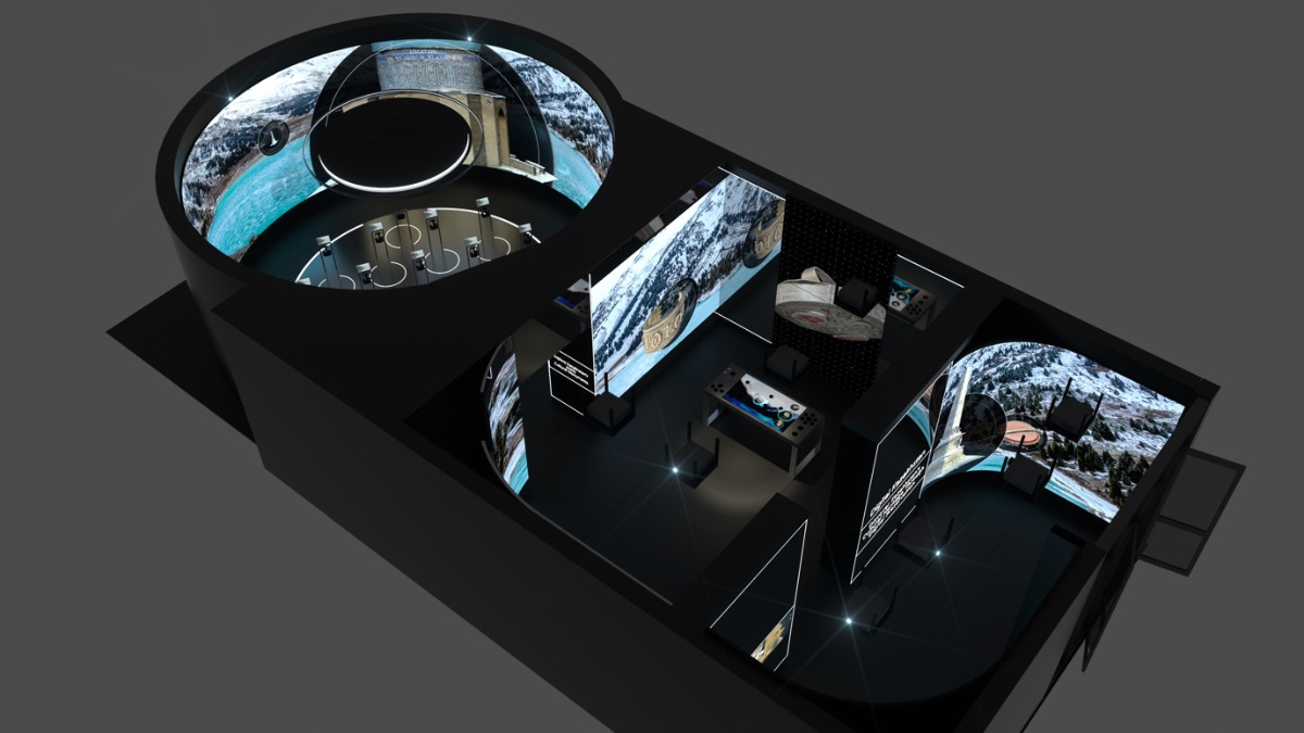 One of the showcases that was part of the journey – a real-time visual environment designed for the National Museum at Astana, KAZ for Exponentialgroup.
